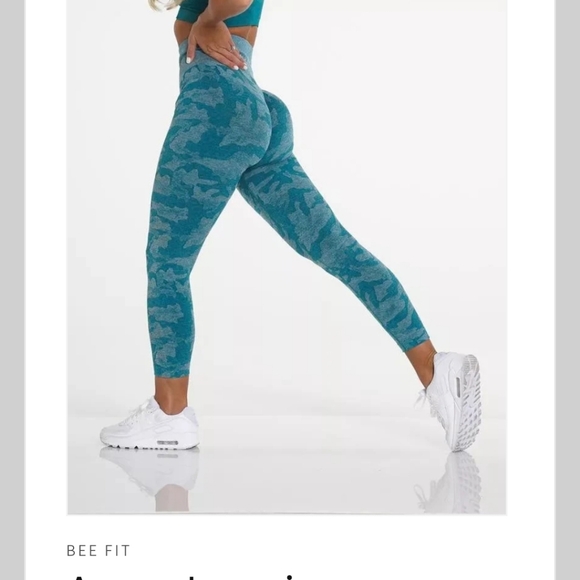 BEE FIT Army Seamless Leggings - Picture 1 of 9